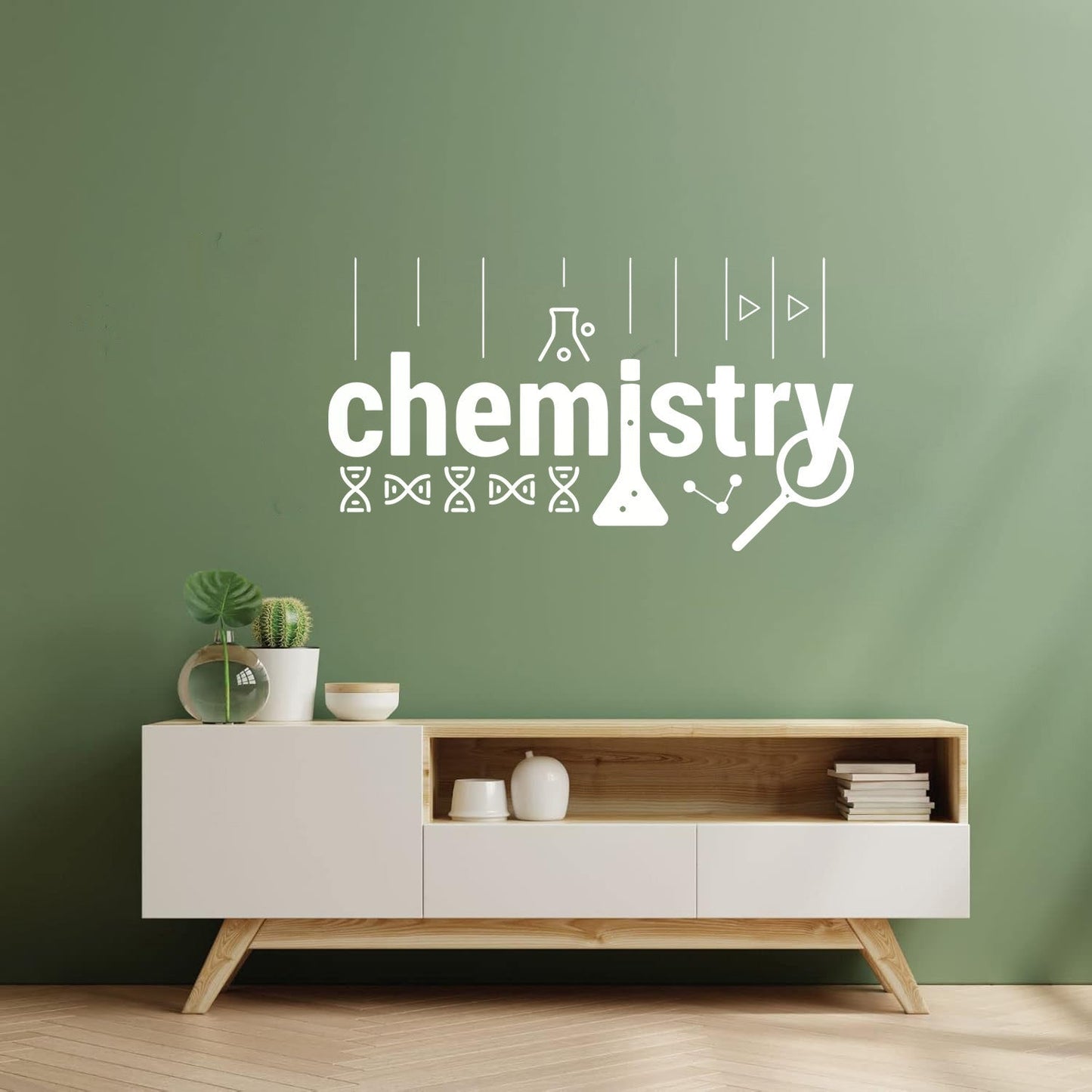 Wall Vinyl Sticker Decor Lab School Science Chemistry Physics Removable Without Leaving Glue