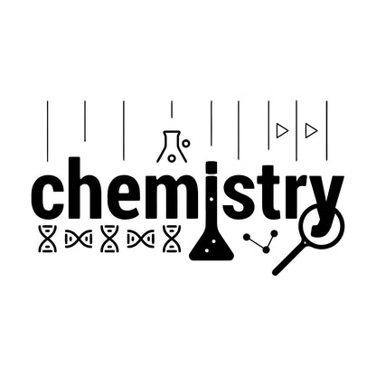Wall Vinyl Sticker Decor Lab School Science Chemistry Physics Removable Without Leaving Glue