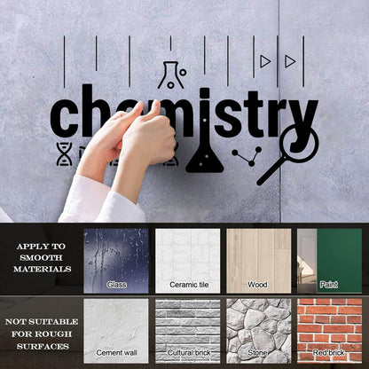 Wall Vinyl Sticker Decor Lab School Science Chemistry Physics Removable Without Leaving Glue