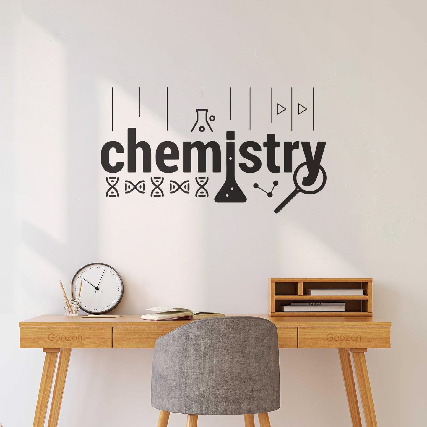 Wall Vinyl Sticker Decor Lab School Science Chemistry Physics Removable Without Leaving Glue