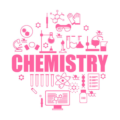 Fine Carving Decals School Chemistry Exact Sciences Molecules Laboratory Multi Color Selection