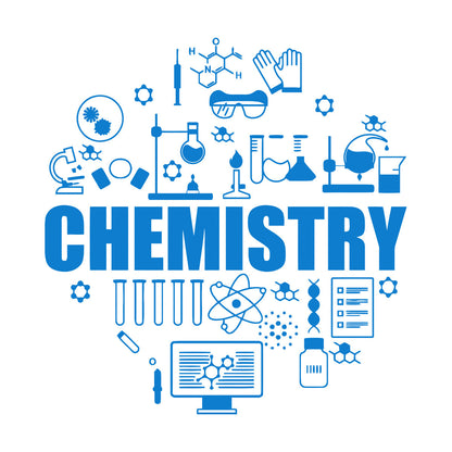 Fine Carving Decals School Chemistry Exact Sciences Molecules Laboratory Multi Color Selection