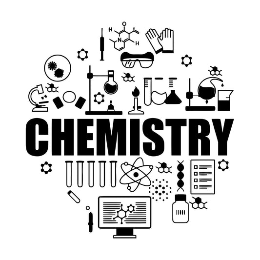 Fine Carving Decals School Chemistry Exact Sciences Molecules Laboratory Multi Color Selection