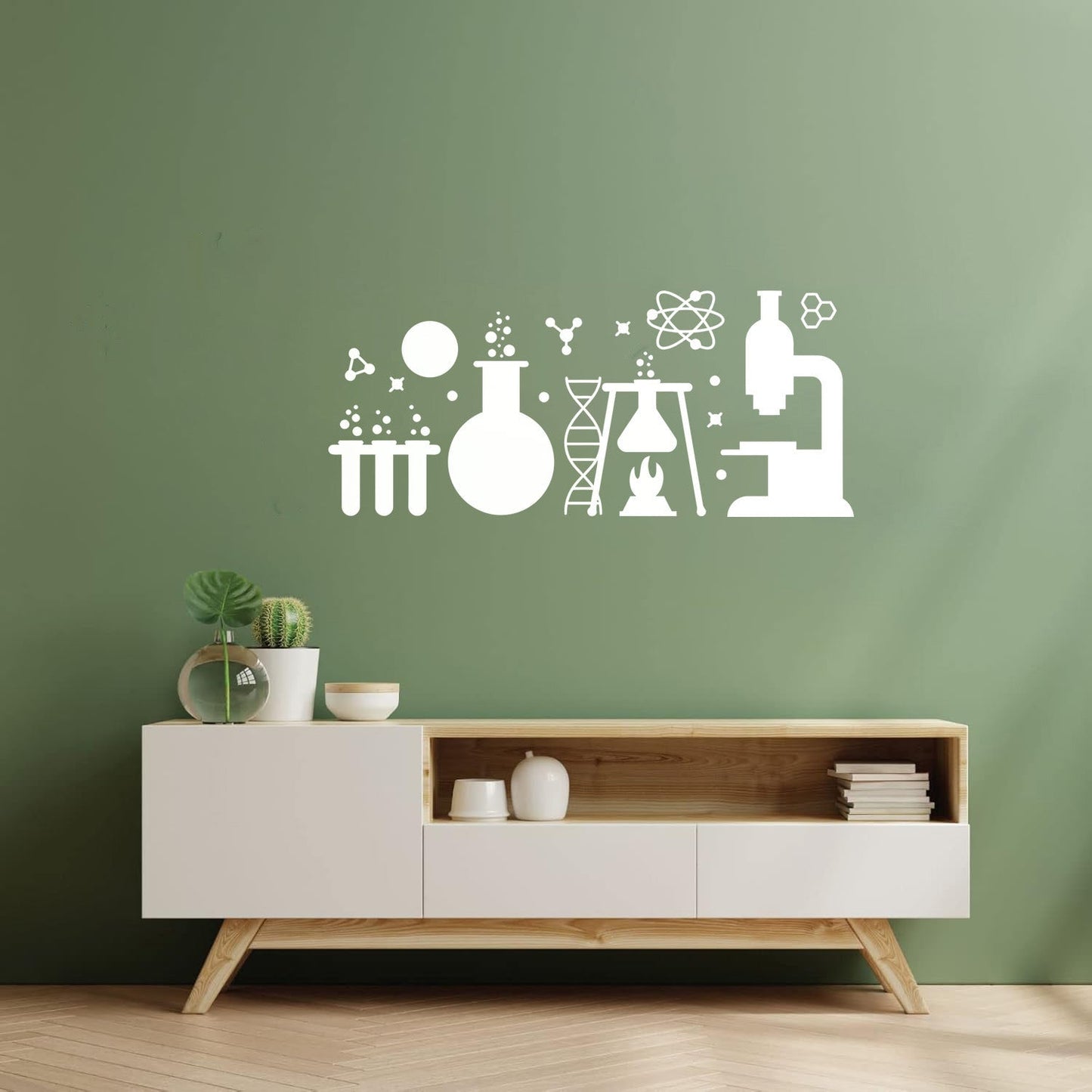 Lettering Decals School Table Teen Classroom Chemistry Lab Art Mural Painting