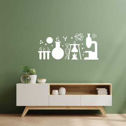 Lettering Decals School Table Teen Classroom Chemistry Lab Art Mural Painting