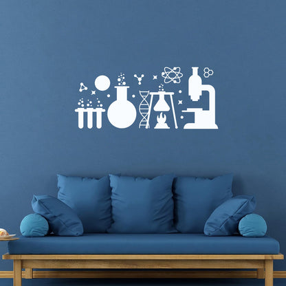 Lettering Decals School Table Teen Classroom Chemistry Lab Art Mural Painting