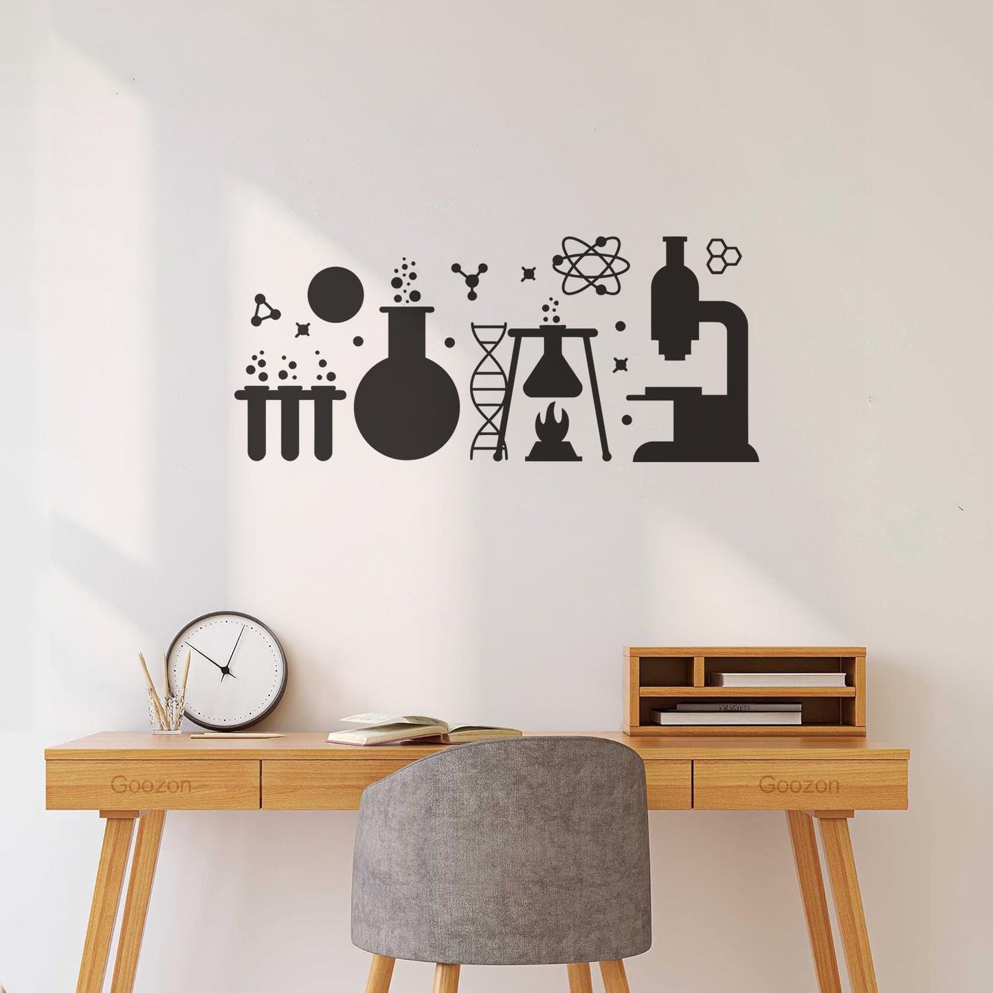 Lettering Decals School Table Teen Classroom Chemistry Lab Art Mural Painting