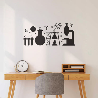 Lettering Decals School Table Teen Classroom Chemistry Lab Art Mural Painting