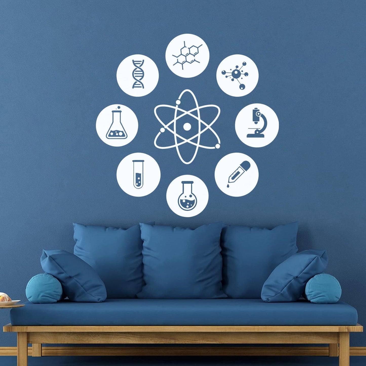 Wall Decals Pvc Science Atom Electron Science Chemistry Nuclear Physics Multiple Size Options