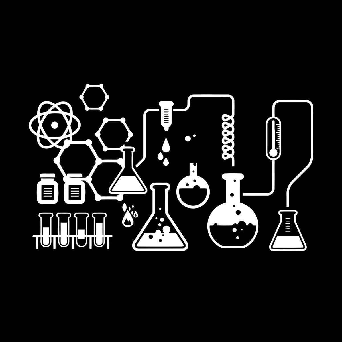 Lettering Stickers Science Chemical Lab Scientist Chemistry School Waterproof