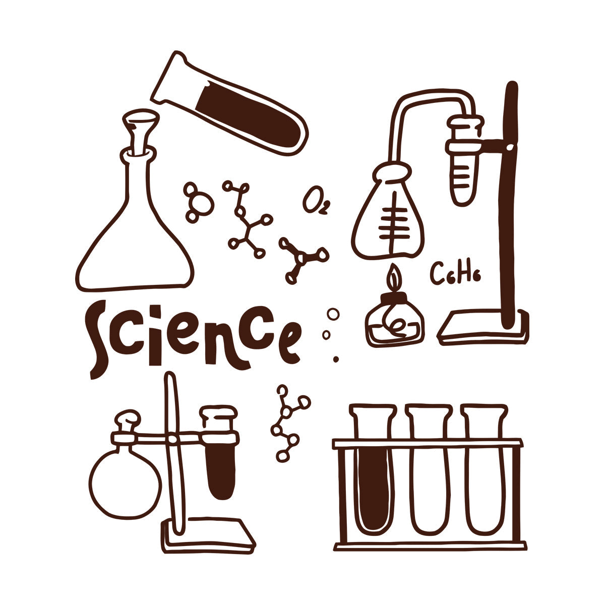 Vinyl Wall Stickers Science Chemistry School Lab Scientific School Personalized Customization