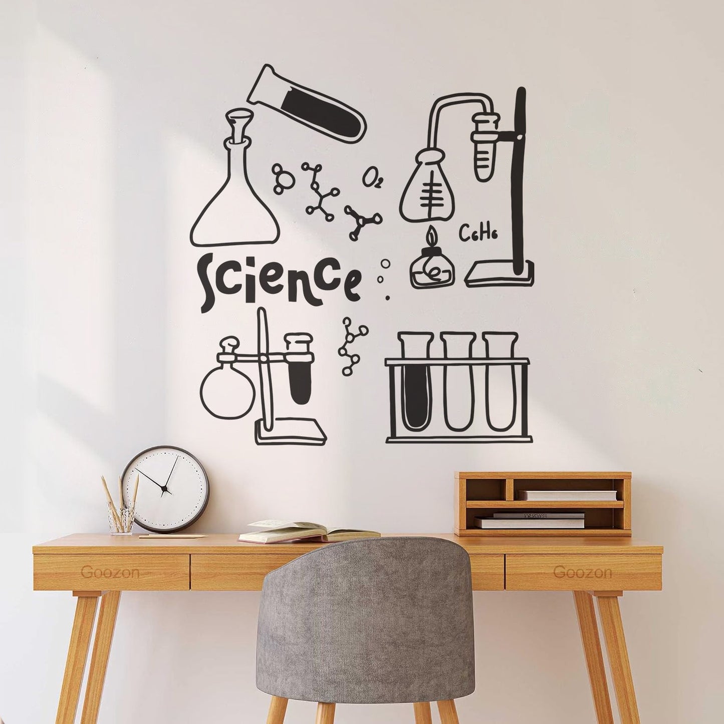 Vinyl Wall Stickers Science Chemistry School Lab Scientific School Personalized Customization