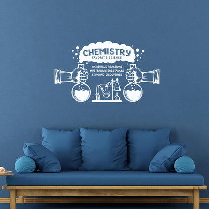 Science Chemistry Lab Words Discoveries Substances Reactions Wall Decals Can Modify And Add Information