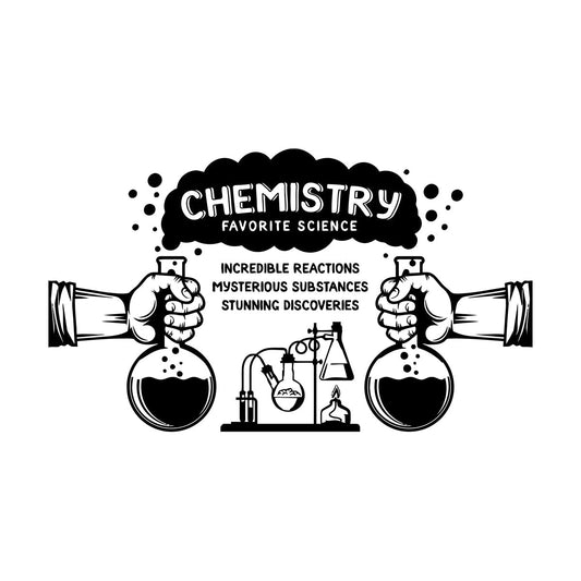 Science Chemistry Lab Words Discoveries Substances Reactions Wall Decals Can Modify And Add Information