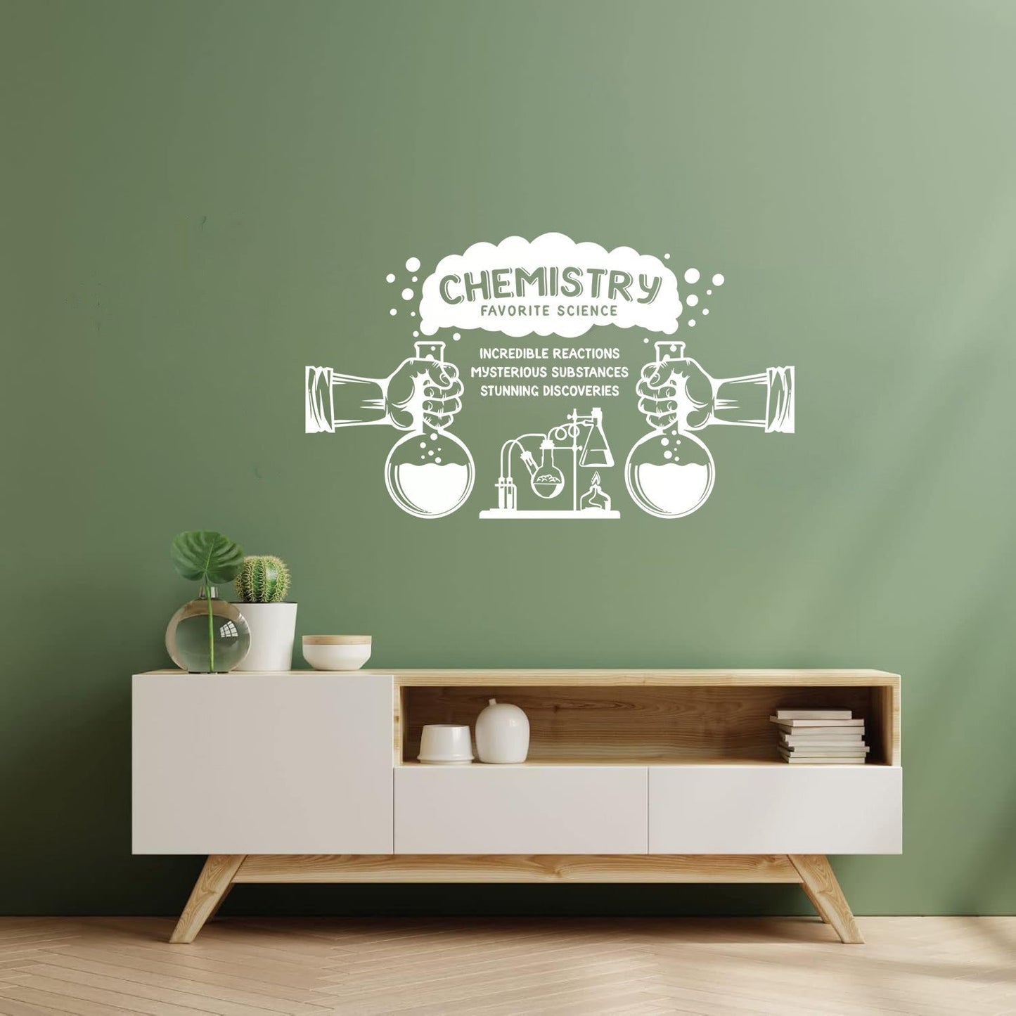 Science Chemistry Lab Words Discoveries Substances Reactions Wall Decals Can Modify And Add Information