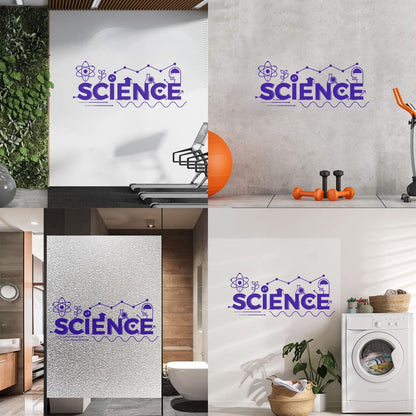 Vinyl Wall Decals Science Class Chemistry Physics Stem School Art Decoration