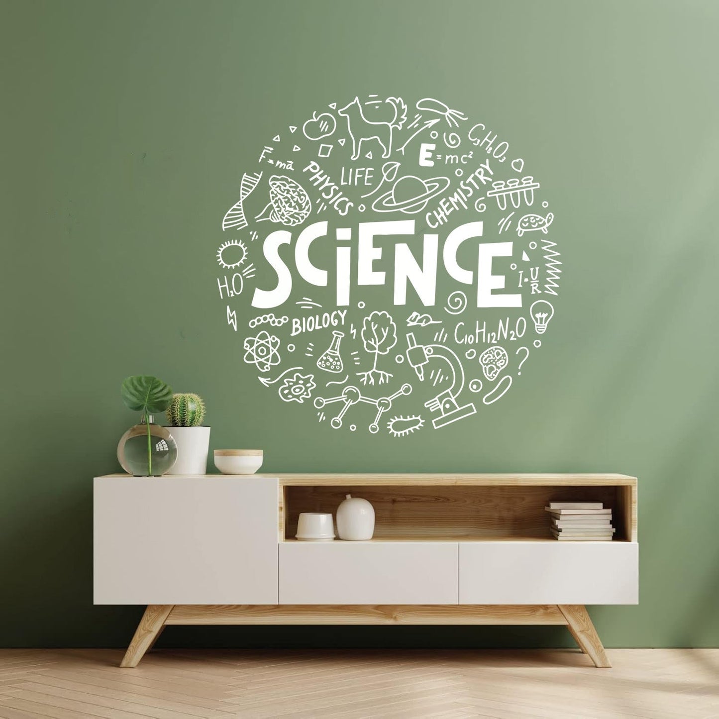 Mural And Wall Vinyl Decal Science Physics Biology Chemistry School Student Car Body Decoration