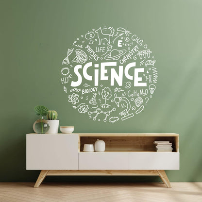 Mural And Wall Vinyl Decal Science Physics Biology Chemistry School Student Car Body Decoration