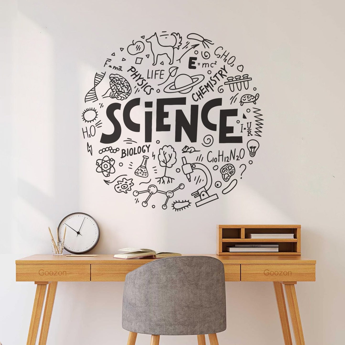 Mural And Wall Vinyl Decal Science Physics Biology Chemistry School Student Car Body Decoration