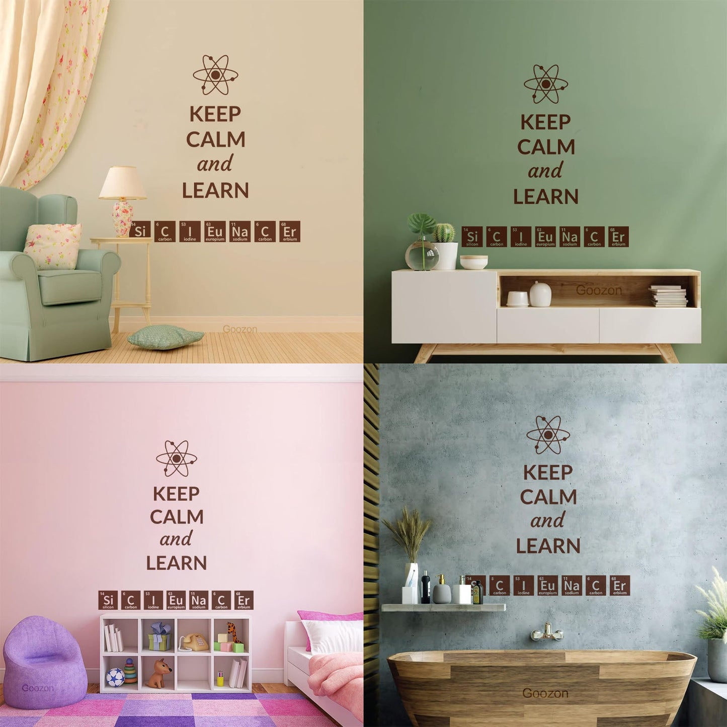 Science Quote Chemical Lab Chemistry Laboratory School Classroom Wall Stickers Paster Paper Window Decals