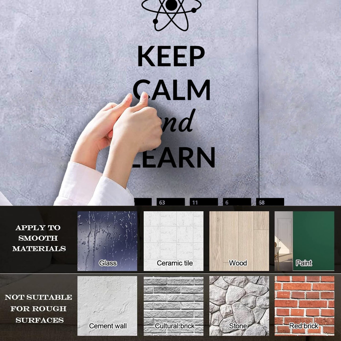 Science Quote Chemical Lab Chemistry Laboratory School Classroom Wall Stickers Paster Paper Window Decals