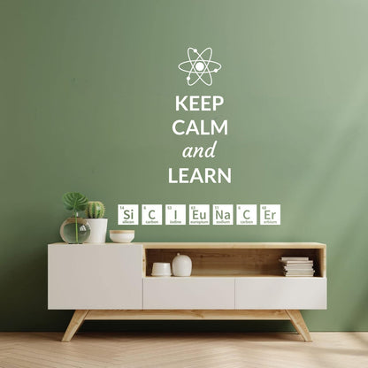 Science Quote Chemical Lab Chemistry Laboratory School Classroom Wall Stickers Paster Paper Window Decals