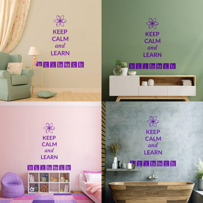 Science Quote Chemical Lab Chemistry Laboratory School Classroom Wall Stickers Paster Paper Window Decals