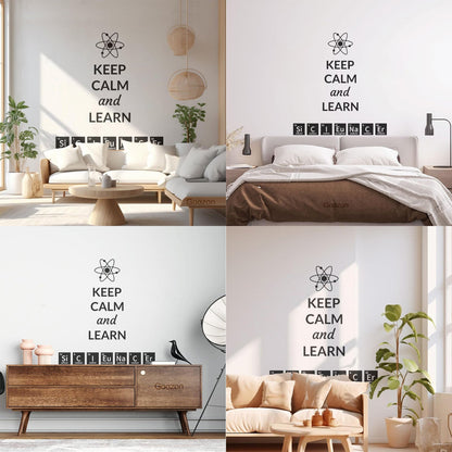 Science Quote Chemical Lab Chemistry Laboratory School Classroom Wall Stickers Paster Paper Window Decals