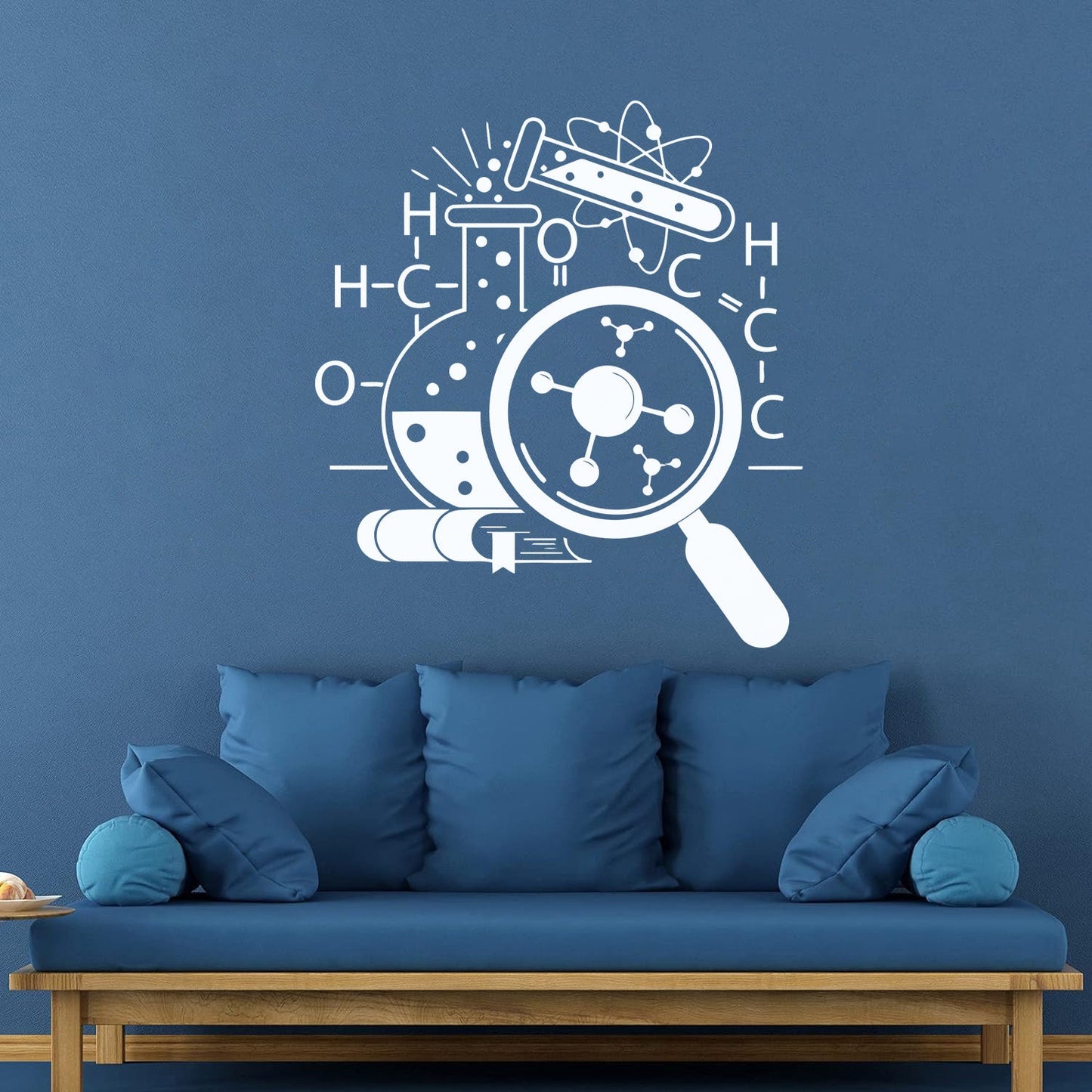 Wall Vinyl Sticker Decor Science School Chemistry Scientist Glass Stickers