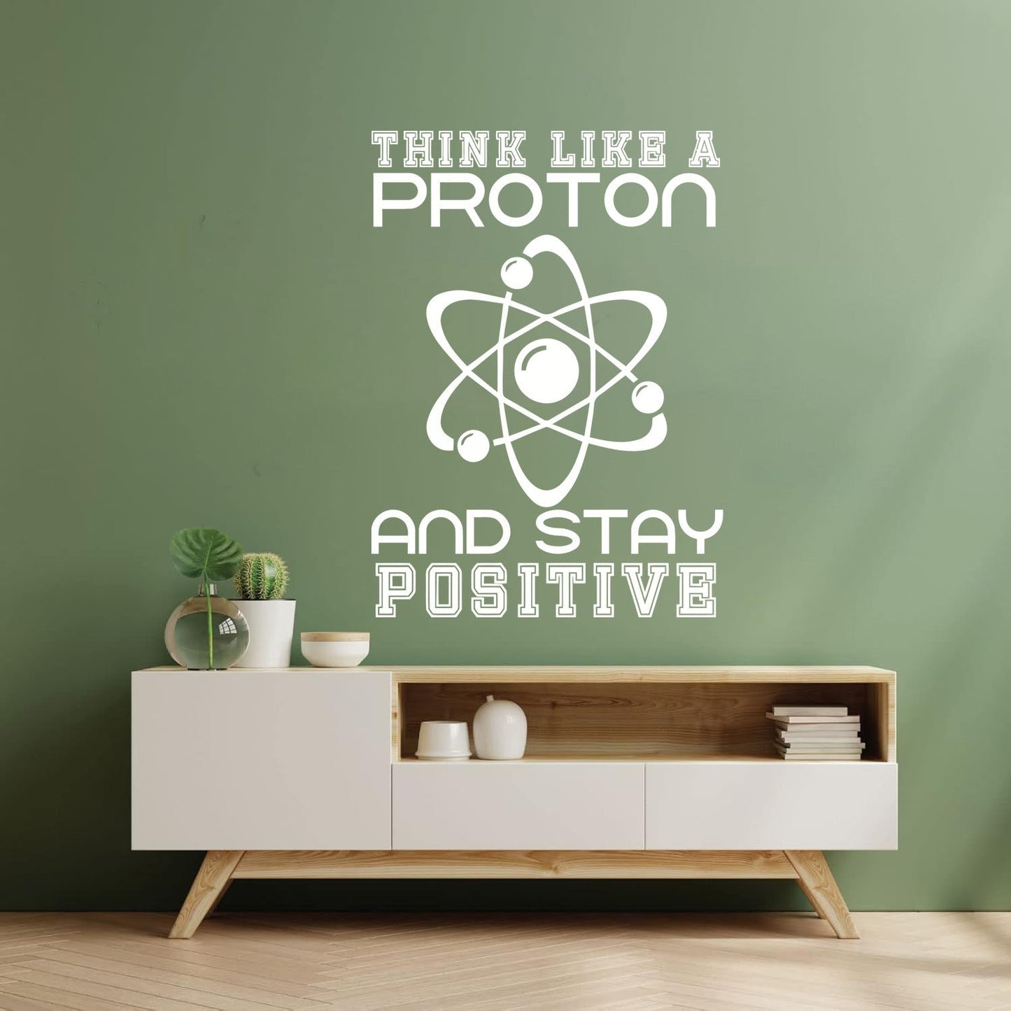 Fine Carving Stickers Science School Proton Chemistry Phrase Laboratory Store Decoration