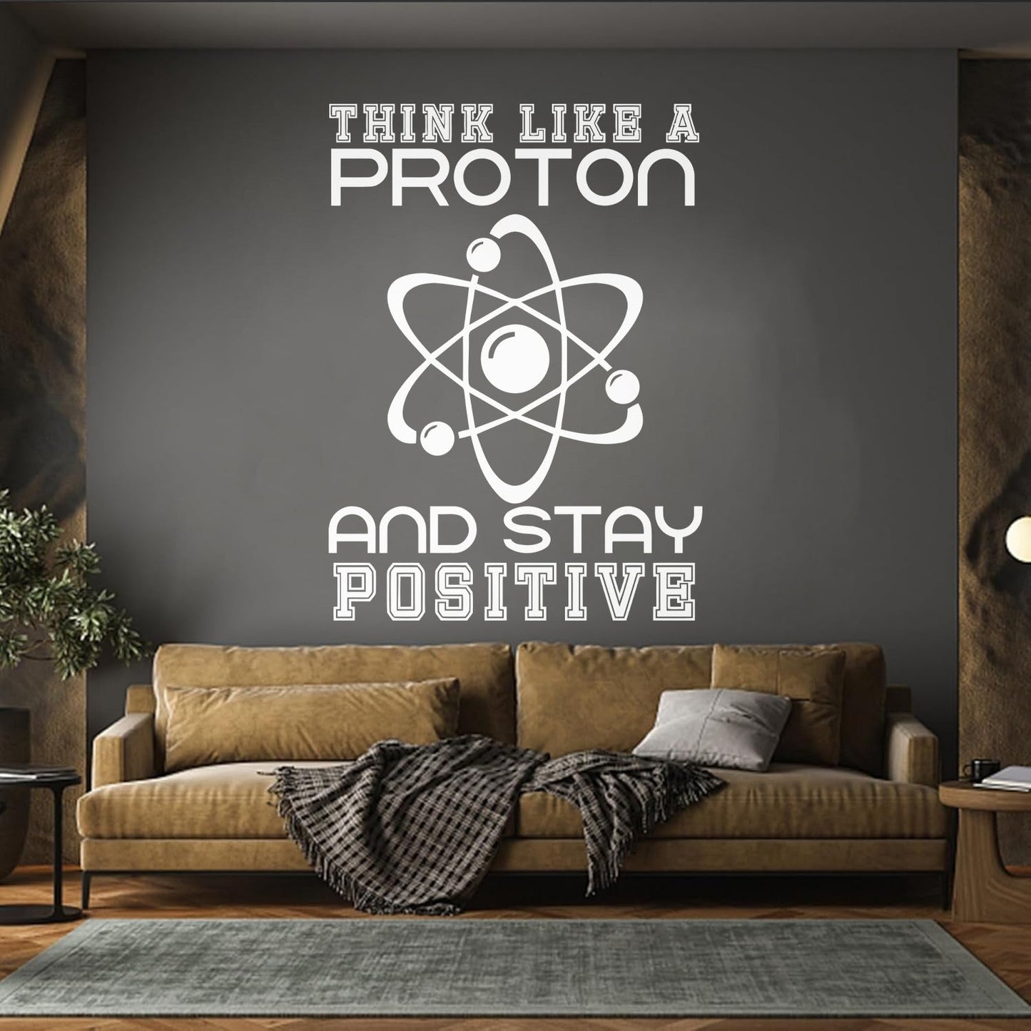 Fine Carving Stickers Science School Proton Chemistry Phrase Laboratory Store Decoration