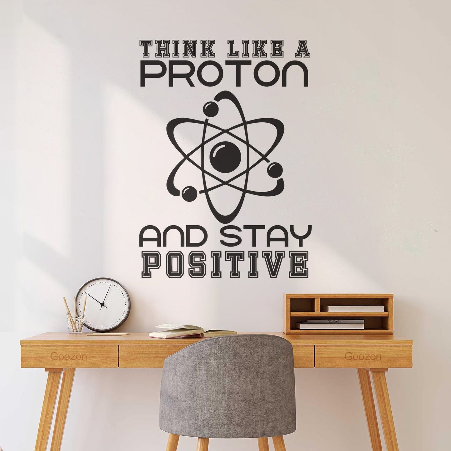 Fine Carving Stickers Science School Proton Chemistry Phrase Laboratory Store Decoration