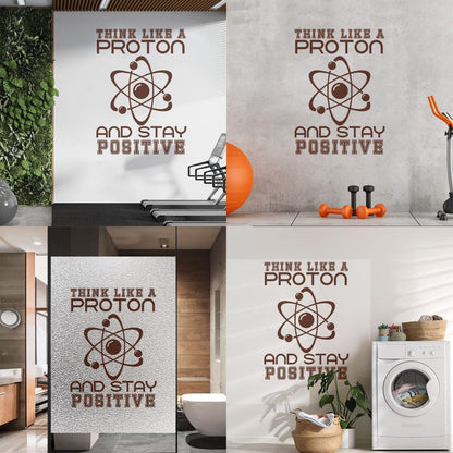 Fine Carving Stickers Science School Proton Chemistry Phrase Laboratory Store Decoration
