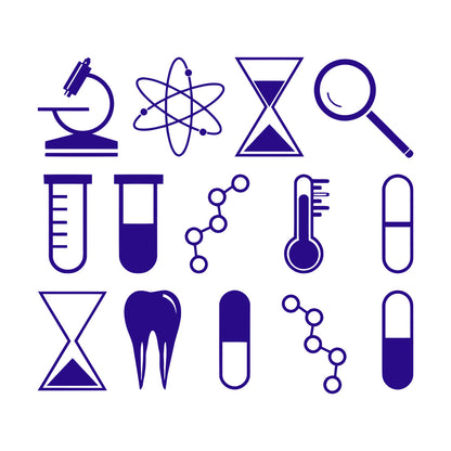 Wall Stickers Science University School Laboratory Chemistry Tattoo Culture