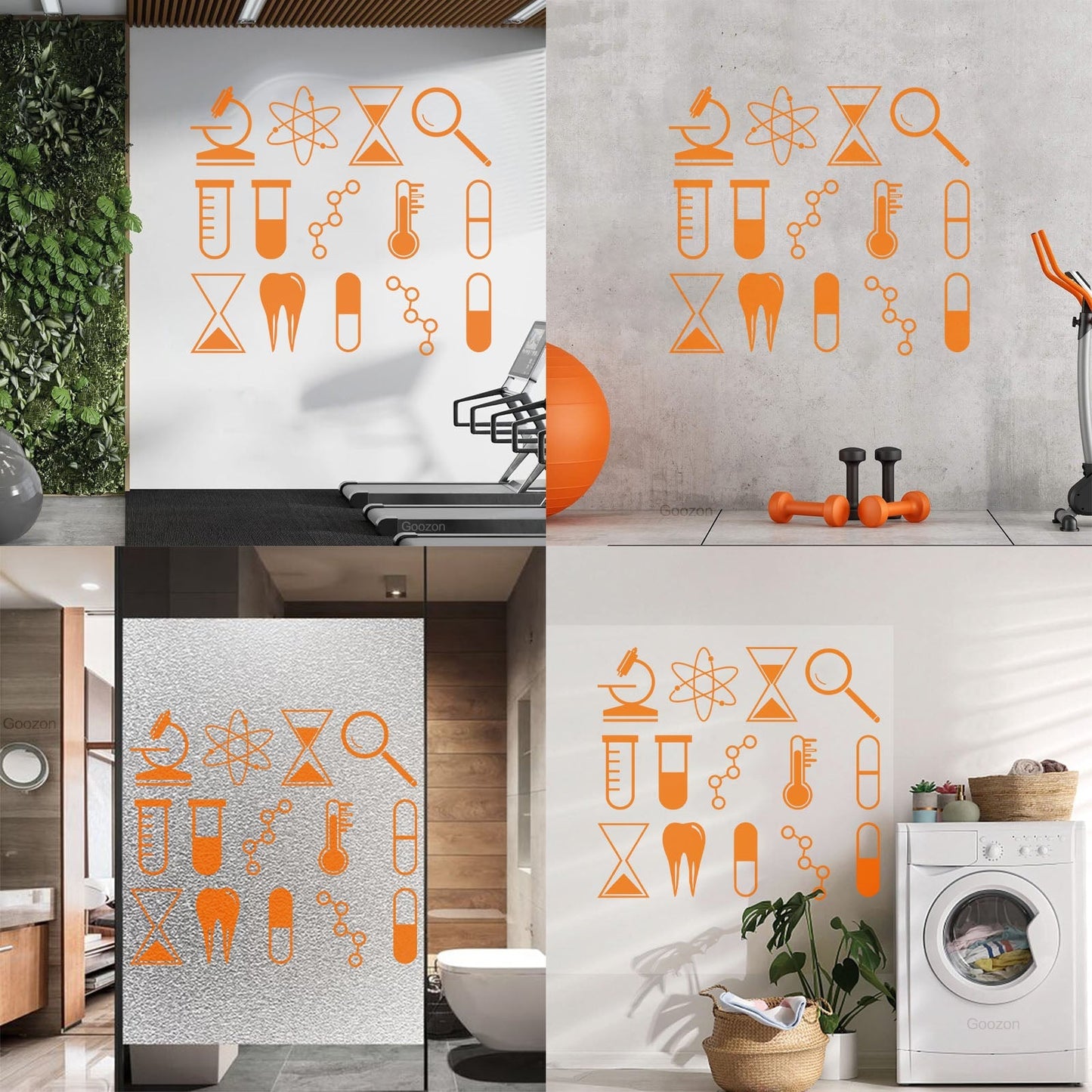 Wall Stickers Science University School Laboratory Chemistry Tattoo Culture