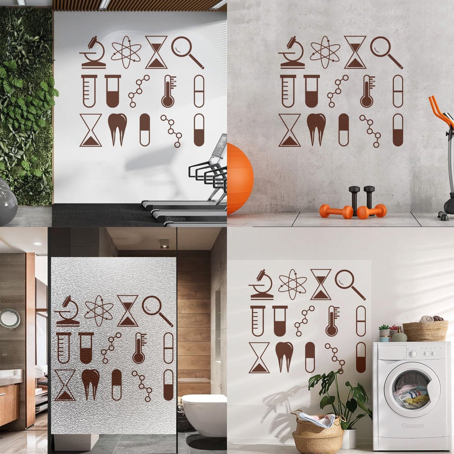 Wall Stickers Science University School Laboratory Chemistry Tattoo Culture