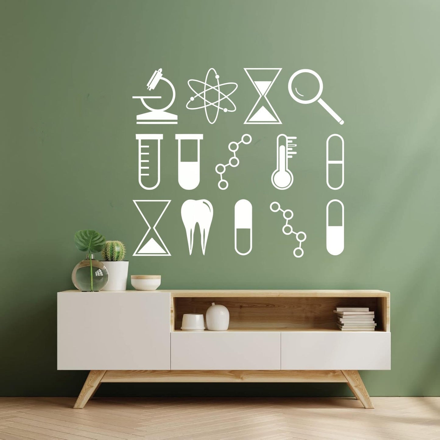 Wall Stickers Science University School Laboratory Chemistry Tattoo Culture
