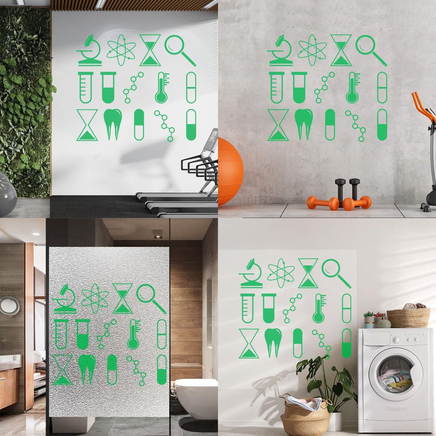 Wall Stickers Science University School Laboratory Chemistry Tattoo Culture