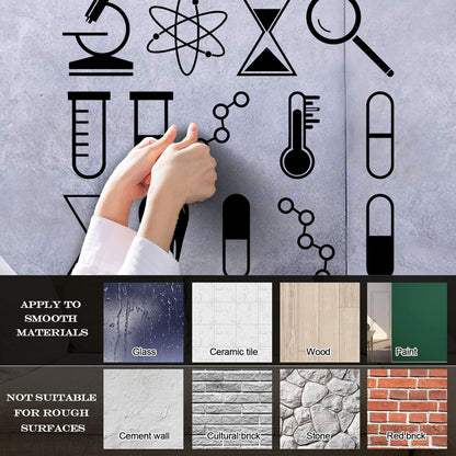 Wall Stickers Science University School Laboratory Chemistry Tattoo Culture