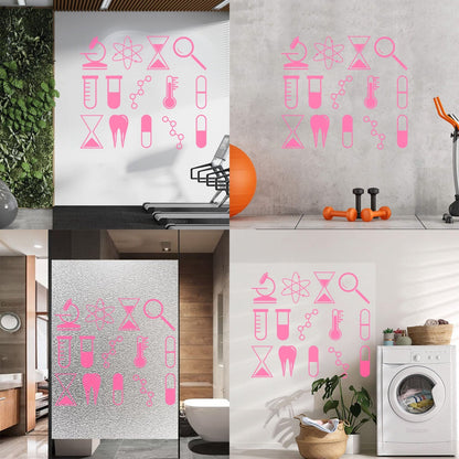 Wall Stickers Science University School Laboratory Chemistry Tattoo Culture