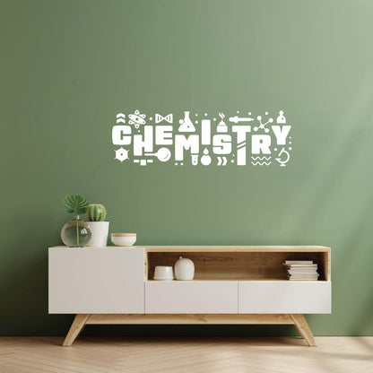 Vinyl Art Sticker Table Teen Chemistry Science School Self Adhesive