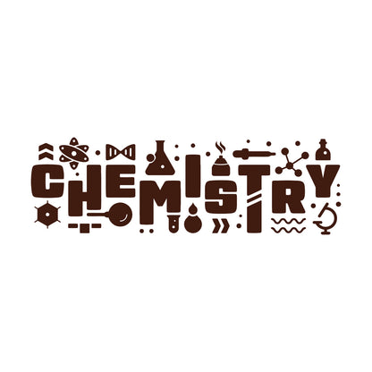 Vinyl Art Sticker Table Teen Chemistry Science School Self Adhesive