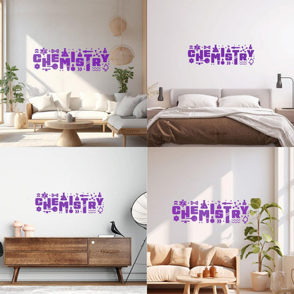 Vinyl Art Sticker Table Teen Chemistry Science School Self Adhesive