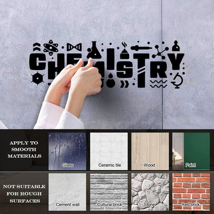 Vinyl Art Sticker Table Teen Chemistry Science School Self Adhesive