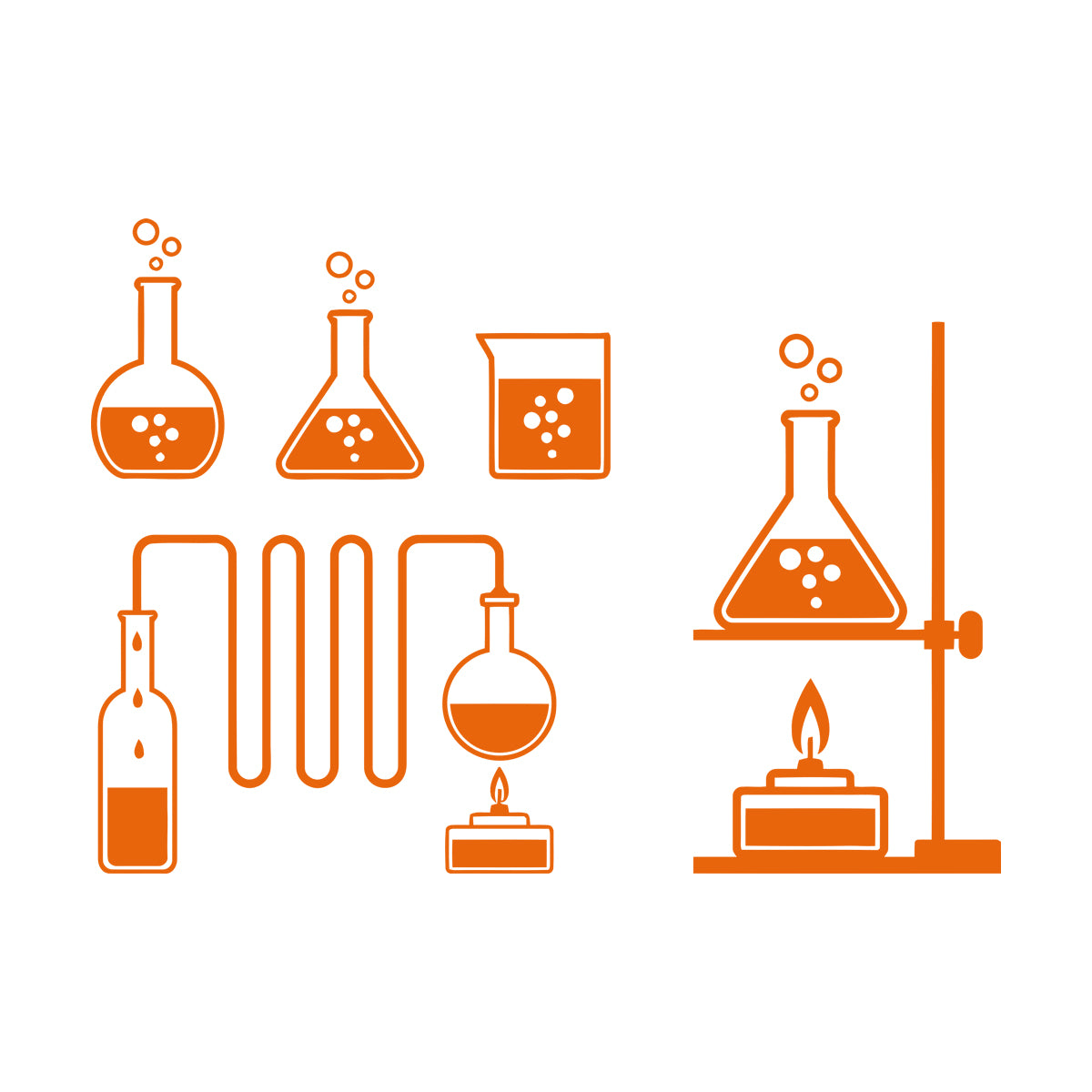 Tube Bubbles Science Chemistry Laboratory School Lettering Decals Multi Color Selection