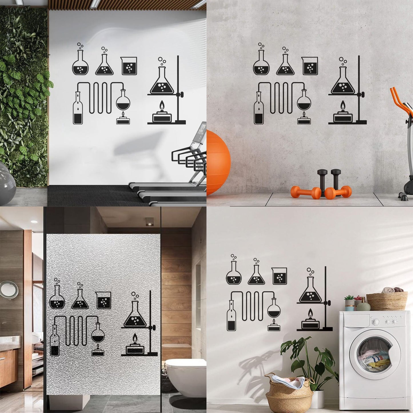 Tube Bubbles Science Chemistry Laboratory School Lettering Decals Multi Color Selection