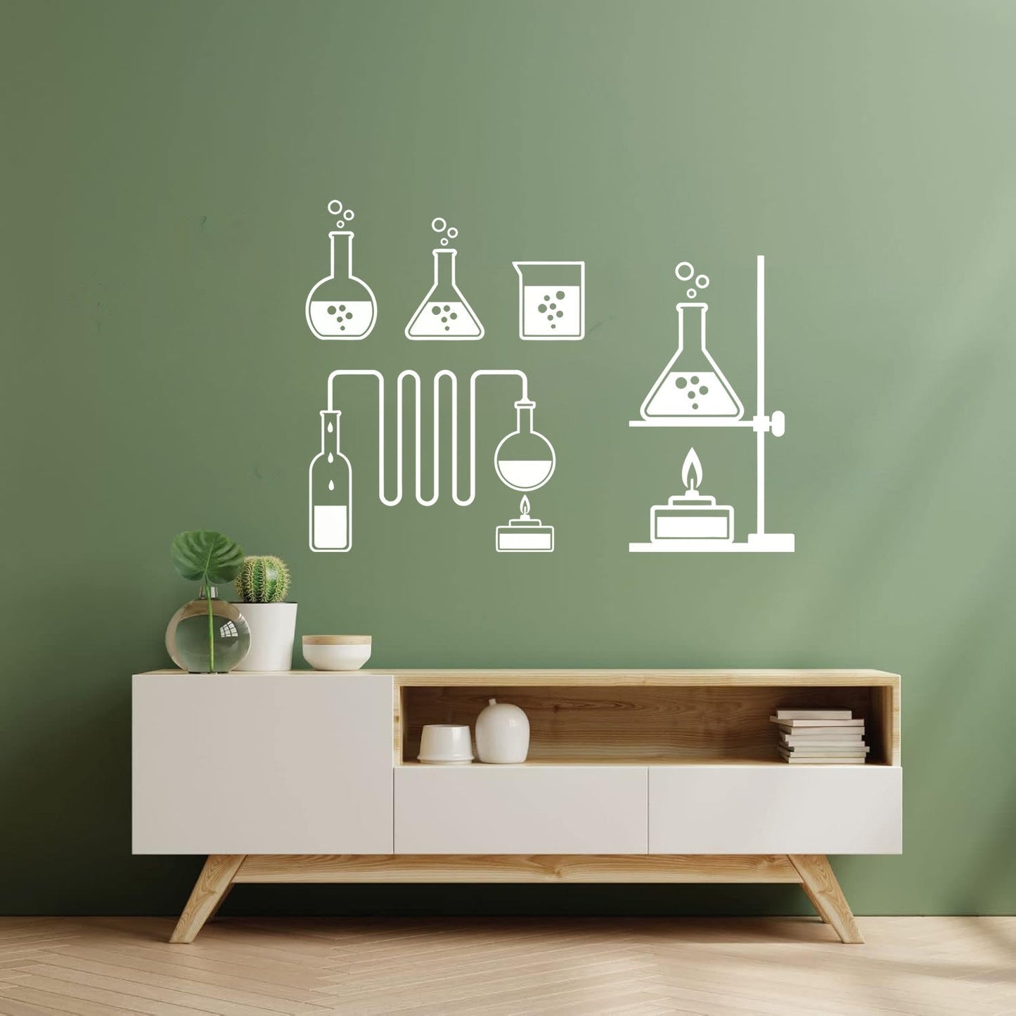 Tube Bubbles Science Chemistry Laboratory School Lettering Decals Multi Color Selection