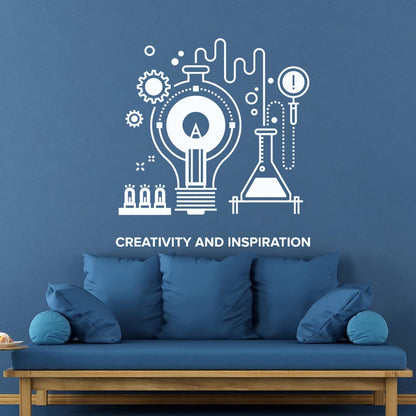 Wall Decals Pvc School Creative Inspiration Chemistry Table Equipped With Transfer Film Kit