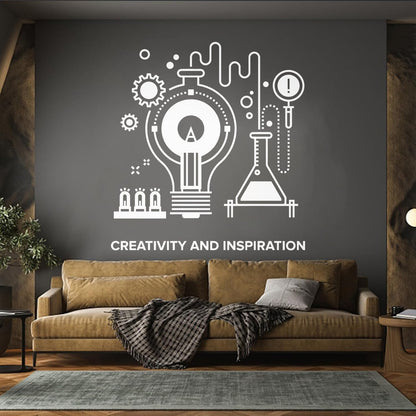 Wall Decals Pvc School Creative Inspiration Chemistry Table Equipped With Transfer Film Kit