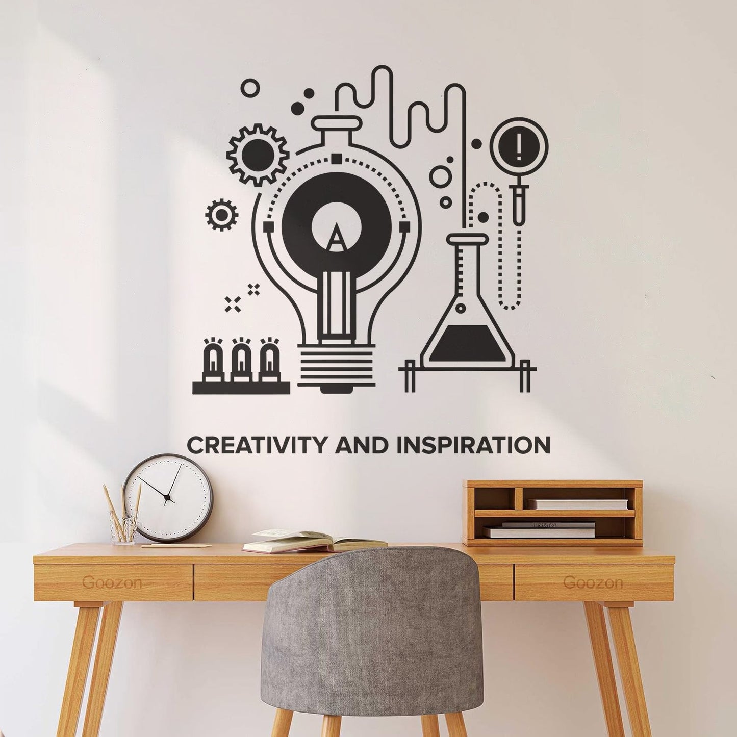 Wall Decals Pvc School Creative Inspiration Chemistry Table Equipped With Transfer Film Kit